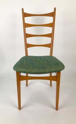 Mid-Century Danish Modern Ladder Back Dining Chairs, 1950s, Set of 6-BAF-763369