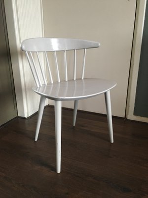 Mid-Century Danish Modern White Dining Chair by Ejvind Johansson for FDB, 1950s-DE-646799