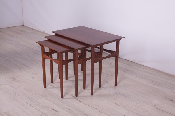 Mid-Century Danish Nesting Tables by Poul Hundevad for Fabian, 1960s, Set of 3-NIT-1115171