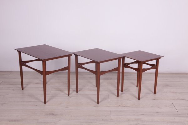 Mid-Century Danish Nesting Tables by Poul Hundevad for Fabian, 1960s, Set of 3-NIT-1115171