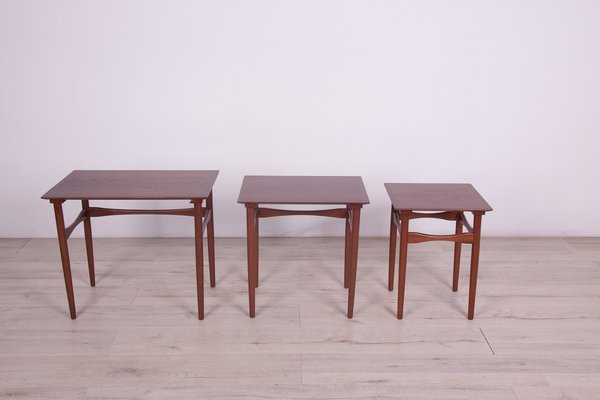 Mid-Century Danish Nesting Tables by Poul Hundevad for Fabian, 1960s, Set of 3-NIT-1115171