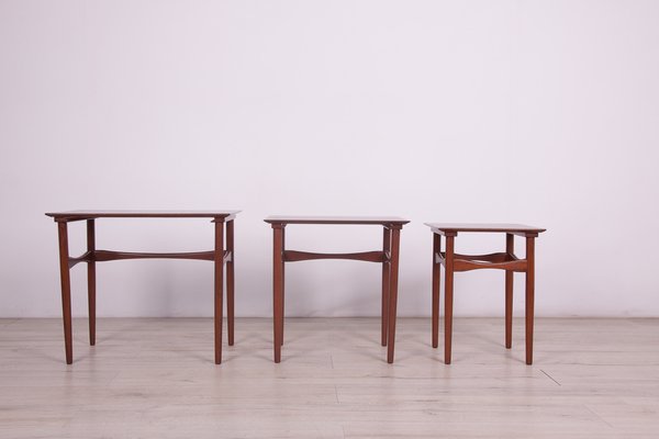 Mid-Century Danish Nesting Tables by Poul Hundevad for Fabian, 1960s, Set of 3-NIT-1115171