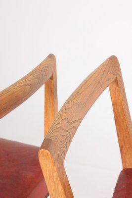 Mid-Century Danish Oak Bar Stools, 1950s, Set of 2-FK-630513