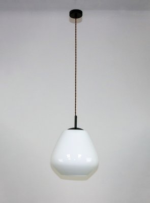 Mid-Century Danish Opaline Glass Pendant Lamp-HGJ-1187981