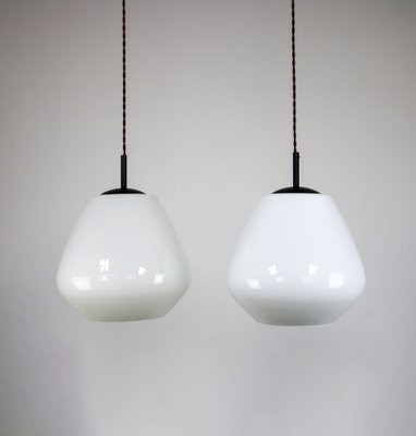 Mid-Century Danish Opaline Glass Pendant Lamp-HGJ-1187981