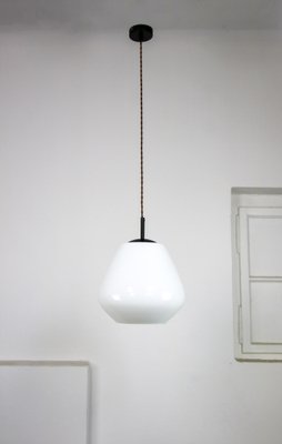 Mid-Century Danish Opaline Glass Pendant Lamp-HGJ-1187981