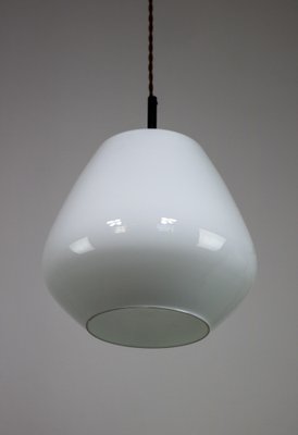 Mid-Century Danish Opaline Glass Pendant Lamp-HGJ-1187981