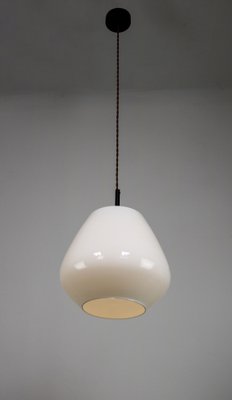 Mid-Century Danish Opaline Glass Pendant Lamp-HGJ-1187981