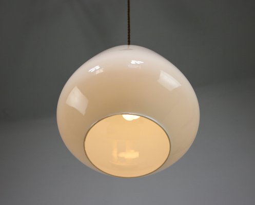 Mid-Century Danish Opaline Glass Pendant Lamp-HGJ-1187981