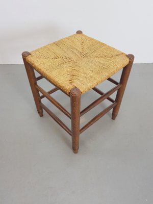 Mid-Century Danish Papercord and Rope Beech Stool, 1960s, Set of 2-AXJ-1723156