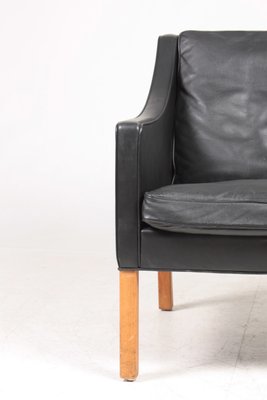 Mid-Century Danish Patinated Leather Lounge Chair by Børge Mogensen for Fredericia, 1960s-FK-682670