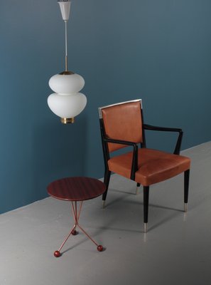 Mid-Century Danish Peanut Pendant Lamp by Bent Karlby for Lyfa, 1960s-FK-594224