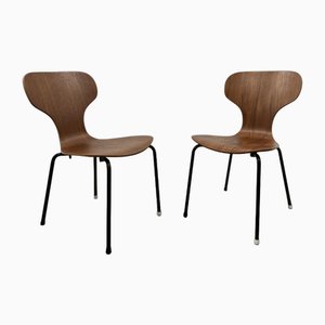 Mid-Century Danish Plywood Chairs, 1950s, Set of 2-JWH-1790893