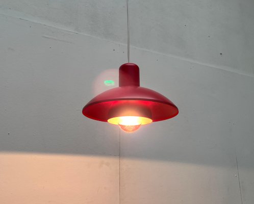 Mid-Century Danish Red Model 728 Pendant Lamp from Horn, 1960s-UAH-1704485