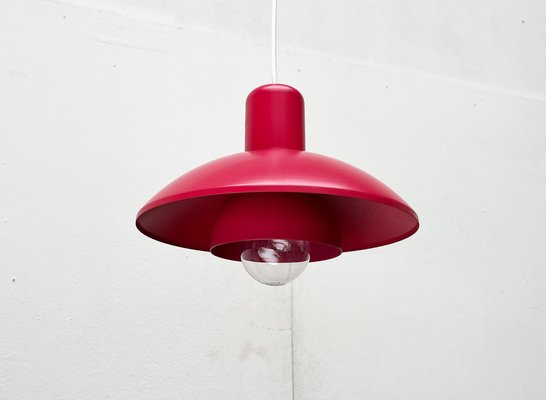 Mid-Century Danish Red Model 728 Pendant Lamp from Horn, 1960s-UAH-1704485