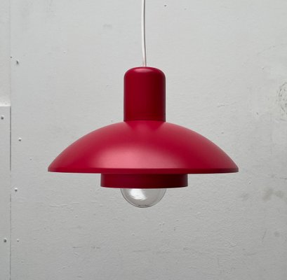 Mid-Century Danish Red Model 728 Pendant Lamp from Horn, 1960s-UAH-1704485