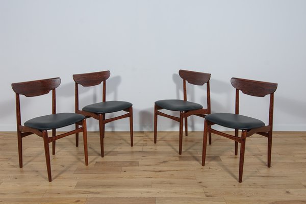 Mid-Century Danish Rosewood Dining Chairs, 1960s, Set of 4-NIT-1705627