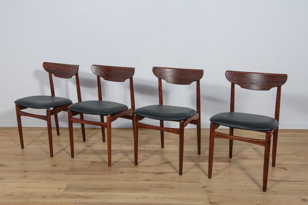 Mid-Century Danish Rosewood Dining Chairs, 1960s, Set of 4-NIT-1705627