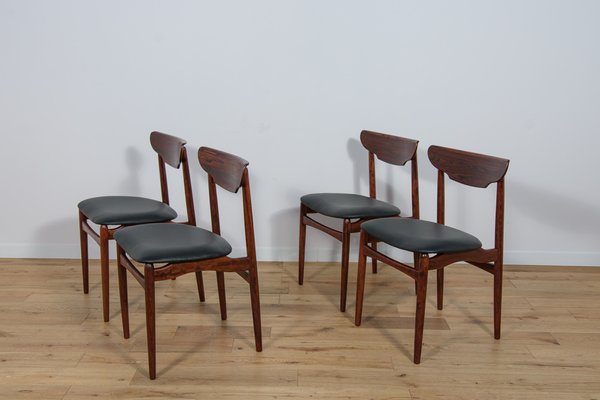 Mid-Century Danish Rosewood Dining Chairs, 1960s, Set of 4-NIT-1705627