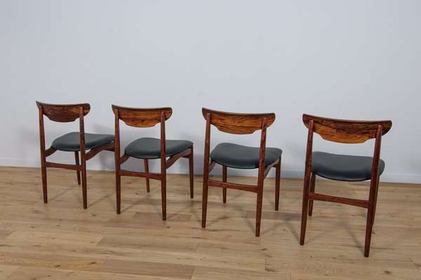 Mid-Century Danish Rosewood Dining Chairs, 1960s, Set of 4-NIT-1705627