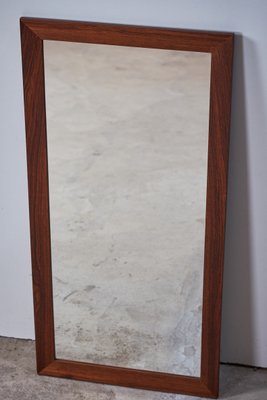 Mid-Century Danish Rosewood Frame Mirror, 1960s-ZGQ-676705