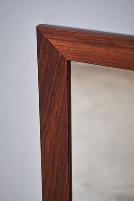 Mid-Century Danish Rosewood Frame Mirror, 1960s-ZGQ-676705