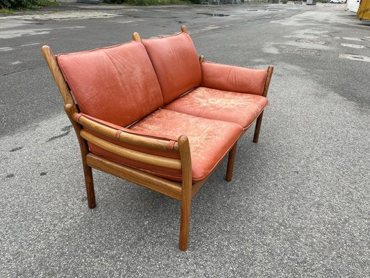 Mid-Century Danish Rosewood & Leather Sofa by Illum Wikkelsø for CFC Silkeborg-MXB-1239955