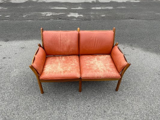 Mid-Century Danish Rosewood & Leather Sofa by Illum Wikkelsø for CFC Silkeborg-MXB-1239955