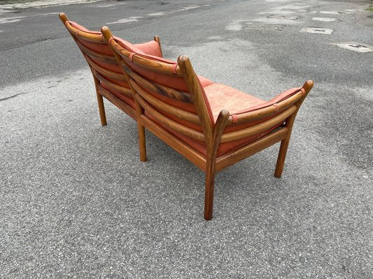 Mid-Century Danish Rosewood & Leather Sofa by Illum Wikkelsø for CFC Silkeborg-MXB-1239955