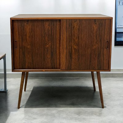 Mid-Century Danish Rosewood Sideboard with Sliding Doors-DZY-2035047