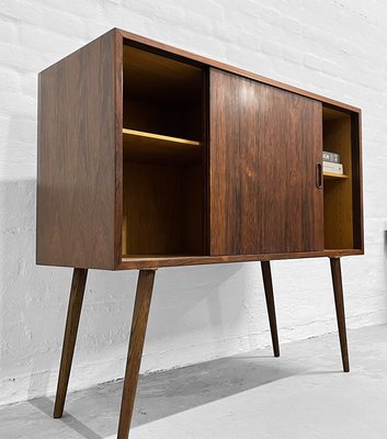 Mid-Century Danish Rosewood Sideboard with Sliding Doors-DZY-2035047