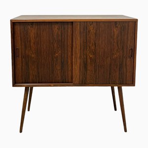 Mid-Century Danish Rosewood Sideboard with Sliding Doors-DZY-2035047