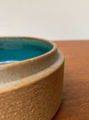 Mid-Century Danish Round Ceramic Box by L. Hjorth for Hjorth Pottery, Denmark-UAH-1107498