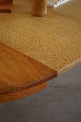 Mid-Century Danish Round Dining Table in Oak with Two Extensions, 1960s-MXF-1721446