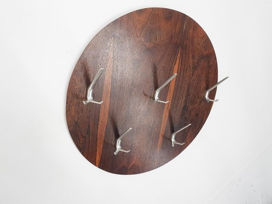 Mid-Century Danish Round Rosewood Coat Rack, 1960s-ZO-2026359