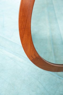 Mid-Century Danish Round Teak Mirror by Aksel Kjersgaard for Odder, 1950s-HGA-1405438