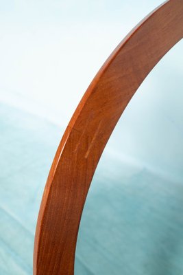 Mid-Century Danish Round Teak Mirror by Aksel Kjersgaard for Odder, 1950s-HGA-1405438