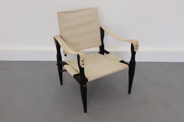 Mid-Century Danish Safari Armchair, 1950s-JWH-671360