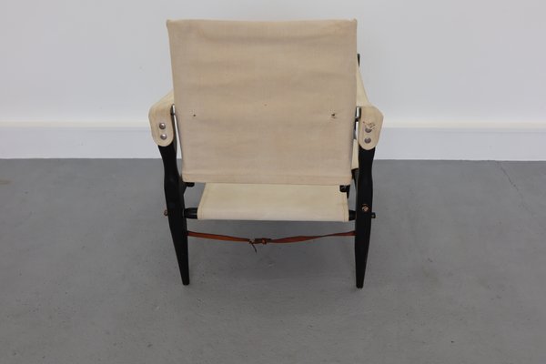 Mid-Century Danish Safari Armchair, 1950s-JWH-671360