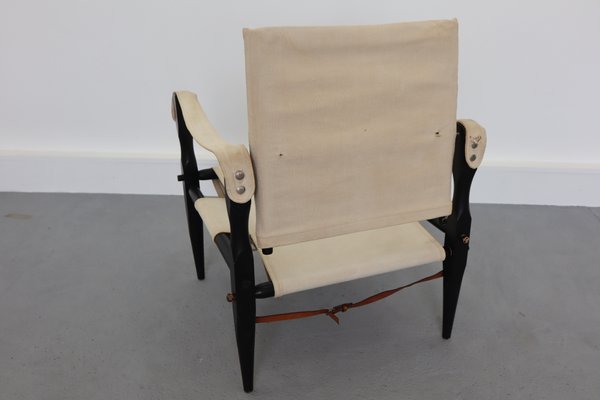 Mid-Century Danish Safari Armchair, 1950s-JWH-671360