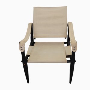 Mid-Century Danish Safari Armchair, 1950s-JWH-671360