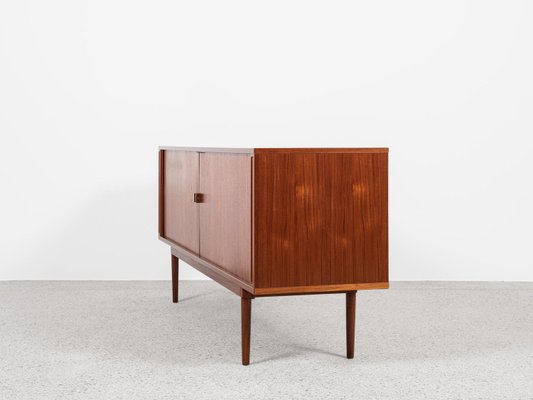 Mid-Century Danish Sideboard in Teak with Tambour Doors attributed to Løvig, 1960s-MF-2034061