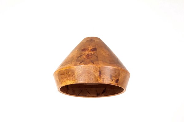 Mid-Century Danish Solid Pine Ceiling Lamp, 1960s-FK-1154202