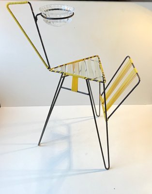 Mid-Century Danish String Giraffe Magazine Rack and Smoke Station, 1950s-LCR-883326