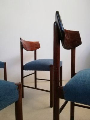 Mid-Century Danish Style Dining Chairs in Mahogany & Rosewood,1960, Set of 4-UIW-1295050