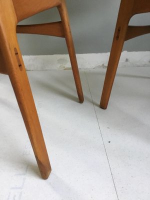 Mid-Century Danish Teak and Oak Model 155 Shell Chairs by Børge Mogensen for Søborg, Set of 2-SU-704044