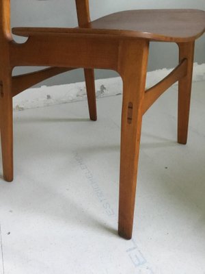 Mid-Century Danish Teak and Oak Model 155 Shell Chairs by Børge Mogensen for Søborg, Set of 2-SU-704044