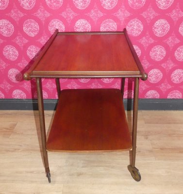 Mid-Century Danish Teak Bar Trolley Serving Trolley, 1960s-AFE-2036084