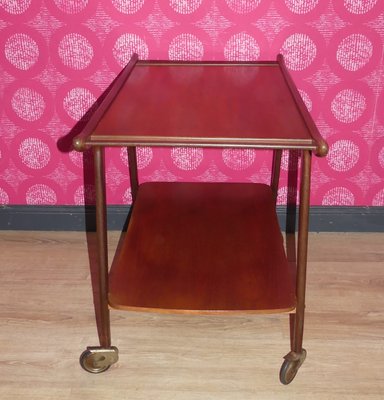 Mid-Century Danish Teak Bar Trolley Serving Trolley, 1960s-AFE-2036084