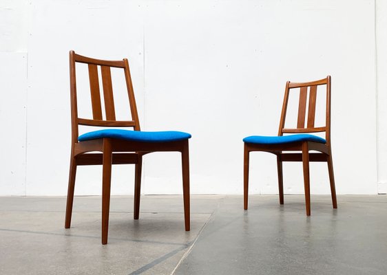 Mid-Century Danish Teak Chairs with New Kvadrat Hallingdal Cushions, 1960s, Set of 2-UAH-1330927